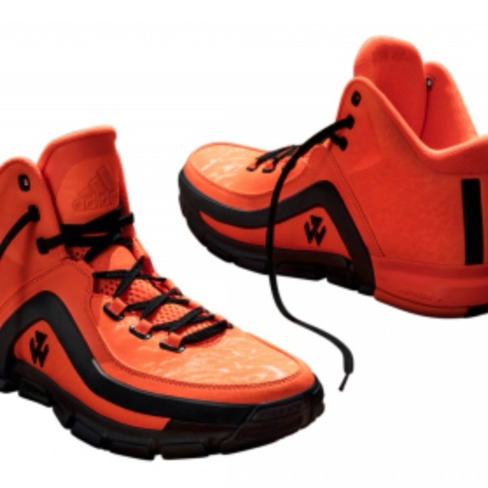 J Wall 2 adidas Solar Orange Shoes (US M 8.5)